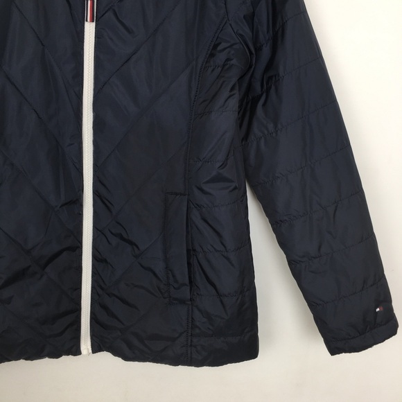 Tommy Hilfiger 3-in-1 All Weather System Jacket Women’s Size Medium Navy Blue - Picture 4 of 11